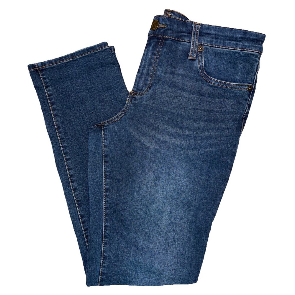 Kut by the Kloth Jeans Blue Katy Boyfriend Straight Skinny Stretch Size 8
